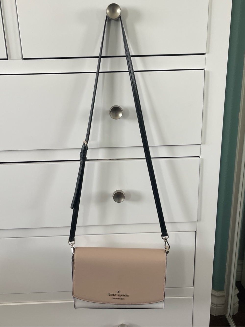 kate spade Two-Tone Beige and Black Crossbody Bag